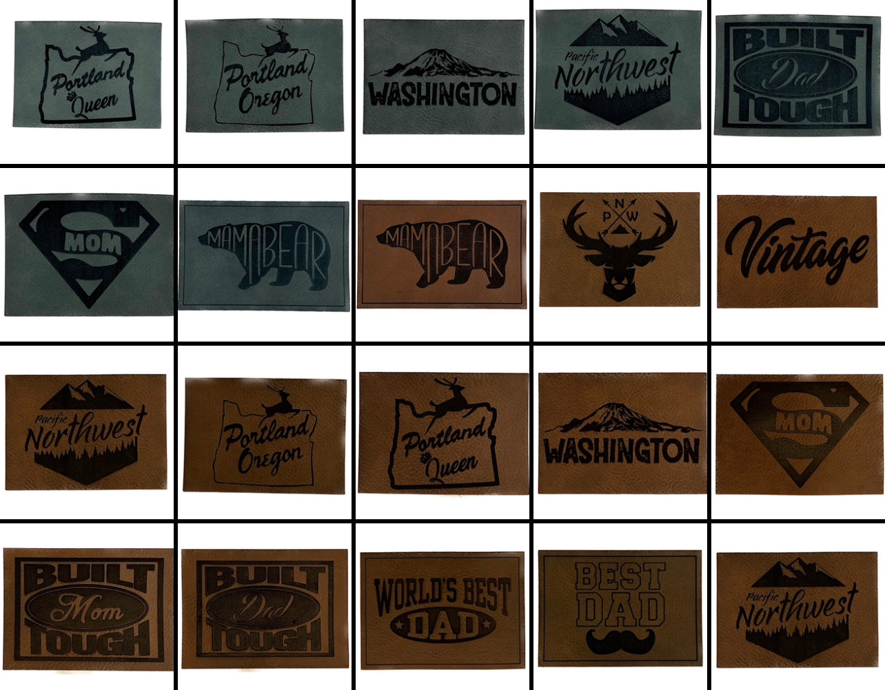 Custom Blank Genuine Leather Patches for Hats with Your Customized Ideas